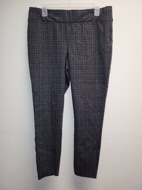 Lily Morgan Women’s Gray Patterned Dress Pants Size 16 Career Office Slacks